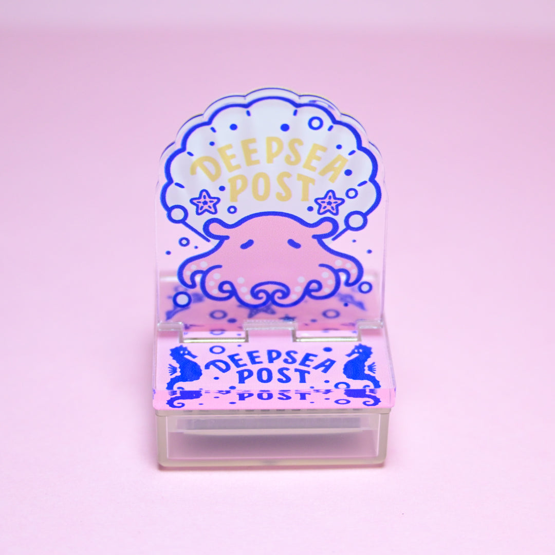 sanby Acrylic Stand Deepsea Post Self-Inking Stamp