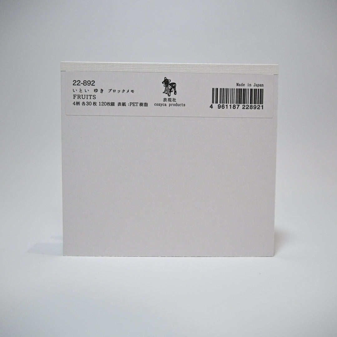 Itoi Yuki Fruits memo pad