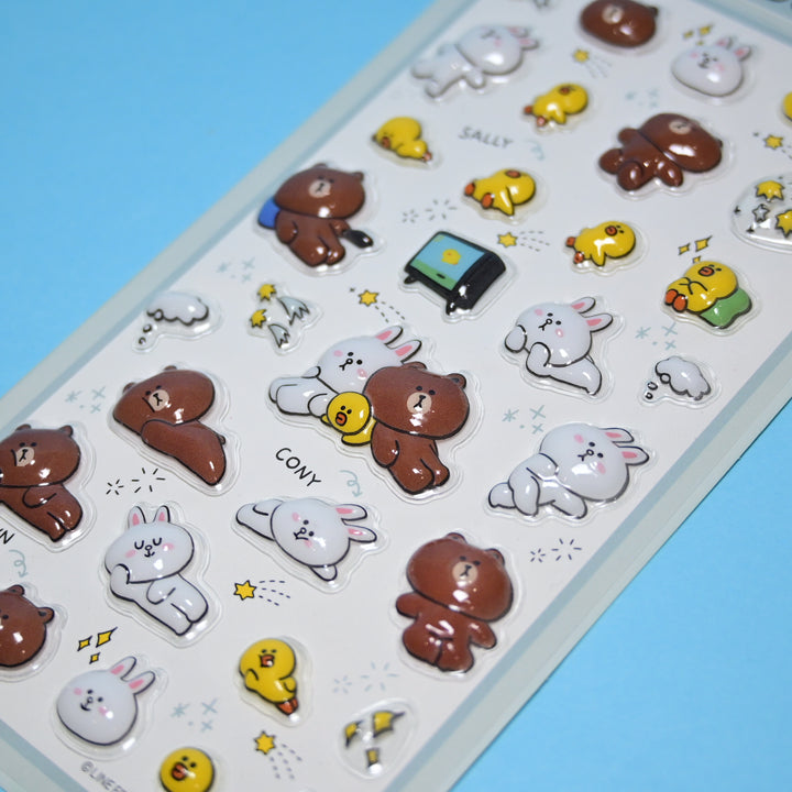 Pukupuku 3D Seal LINE Friends Grey