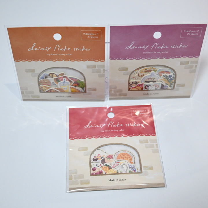 Dainty Flake Seal: Cafe themed (3 designs) Set A
