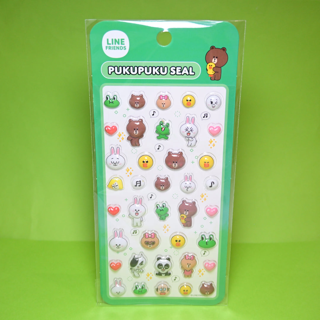 Pukupuku 3D Seal LINE Friends Green