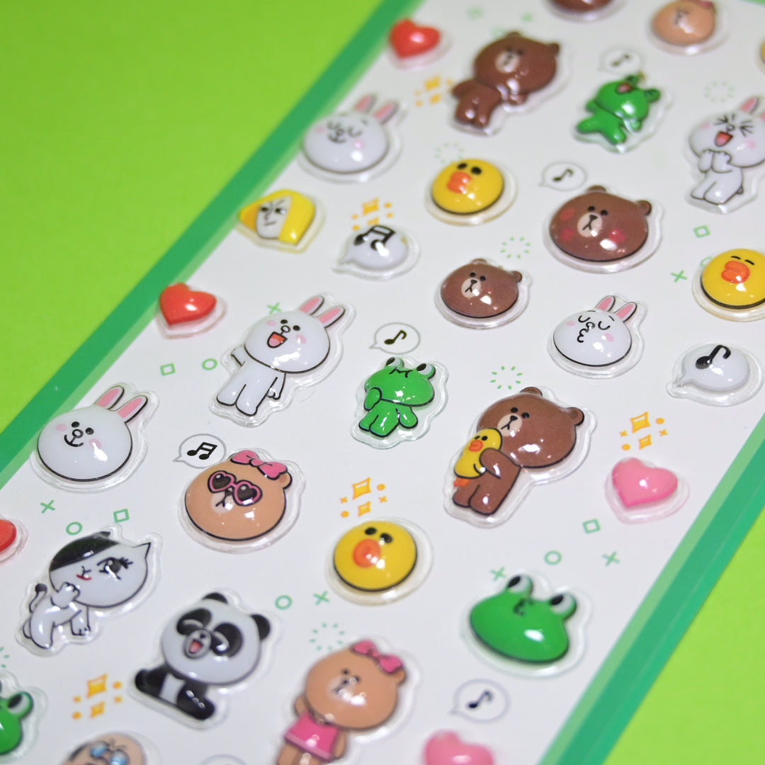 Pukupuku 3D Seal LINE Friends Green