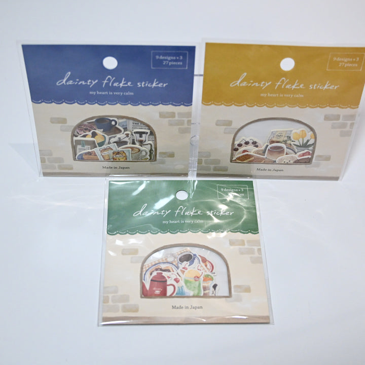 Dainty Flake Seal: Cafe themed (3 designs) Set B