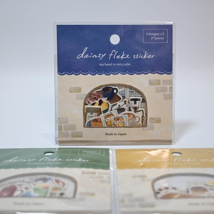 Dainty Flake Seal: Cafe themed (3 designs) Set B