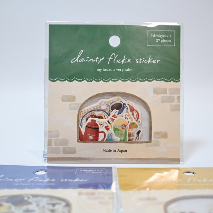 Dainty Flake Seal: Cafe themed (3 designs) Set B