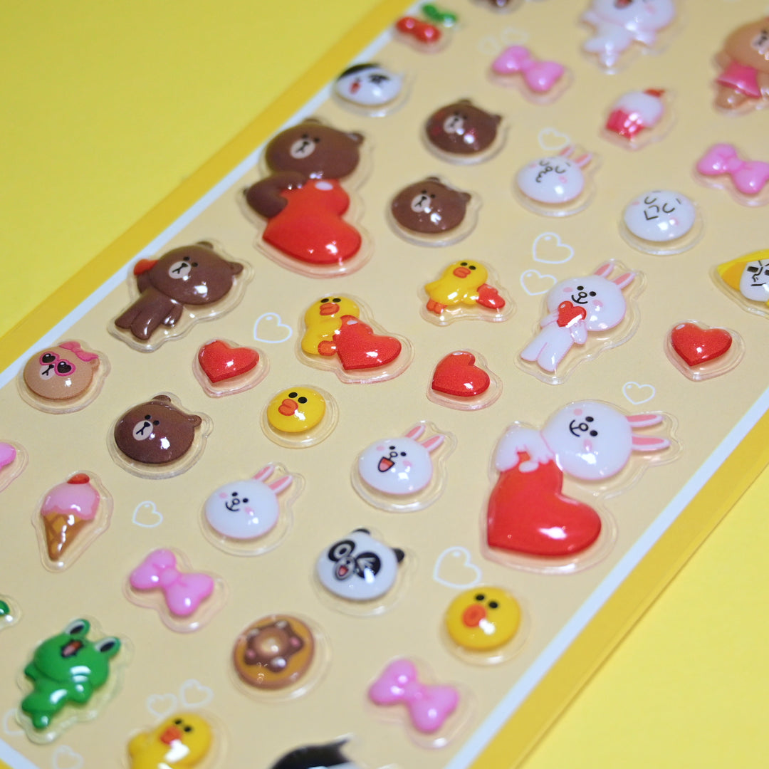 Pukupuku 3D Seal LINE Friends Yellow