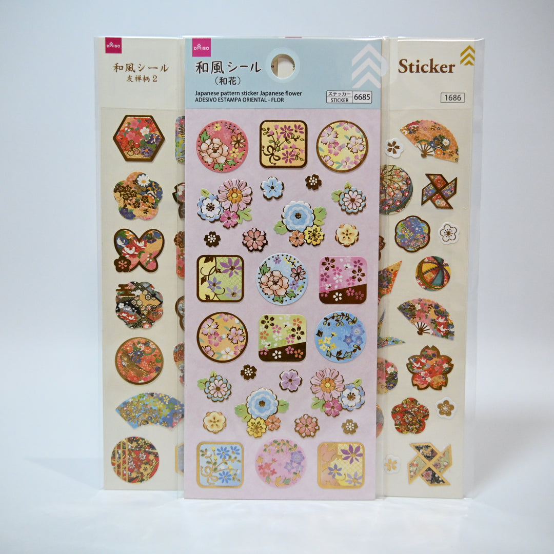 Japanese themed sticker sheet set (3 designs)