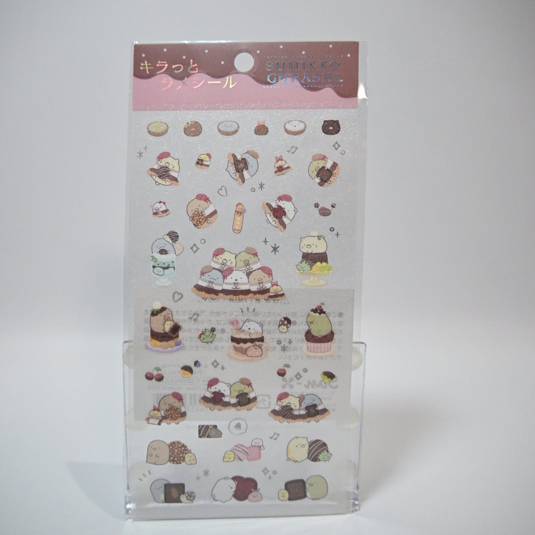 Sumikkogurashi Pastry sparkly sticker sheet