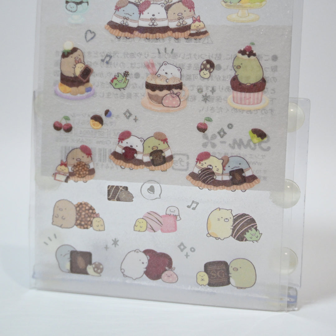 Sumikkogurashi Pastry sparkly sticker sheet