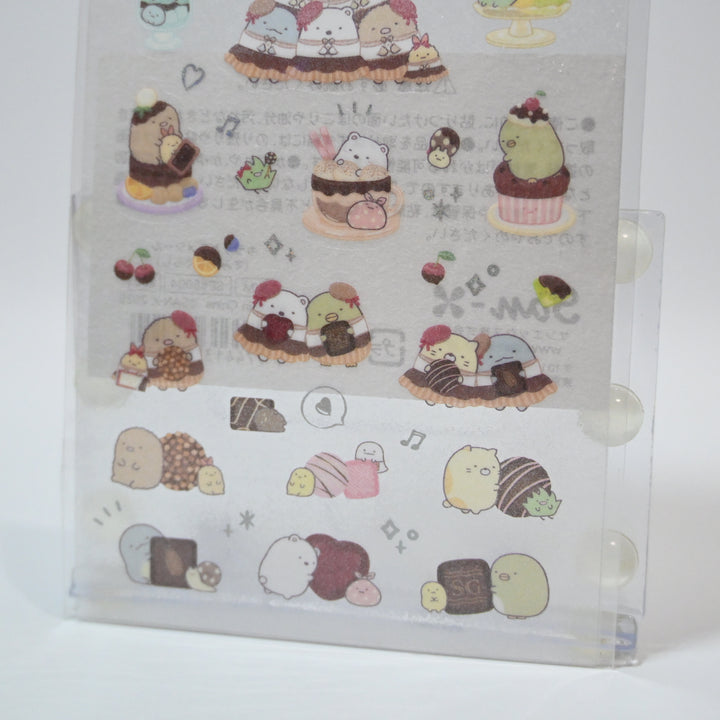 Sumikkogurashi Pastry sparkly sticker sheet