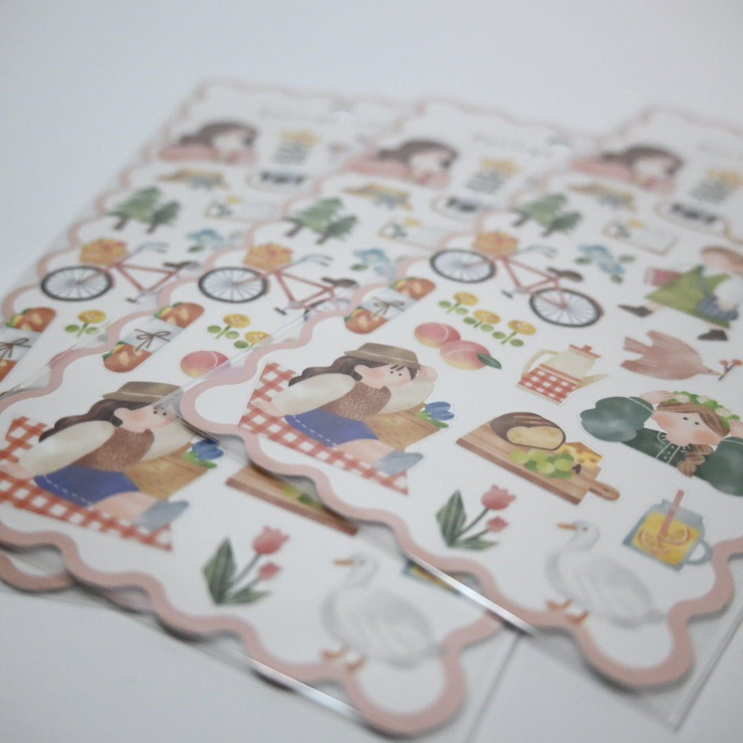 Routine Charm daily life sticker sheet