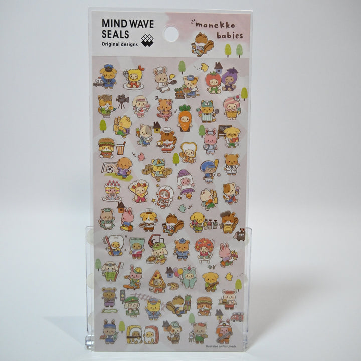 Mind Wave Manekko Babies sticker sheet