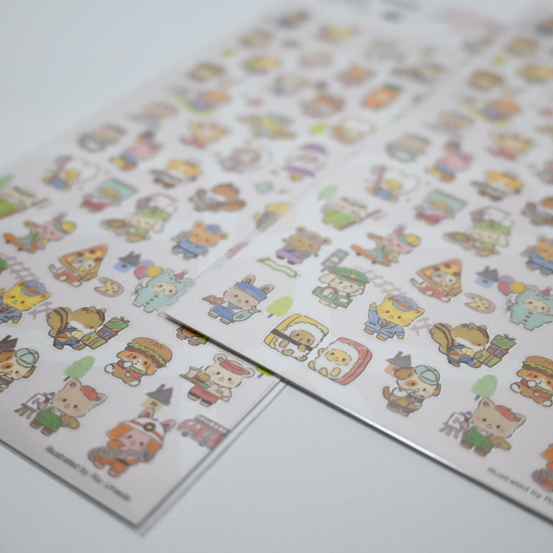 Mind Wave Manekko Babies sticker sheet