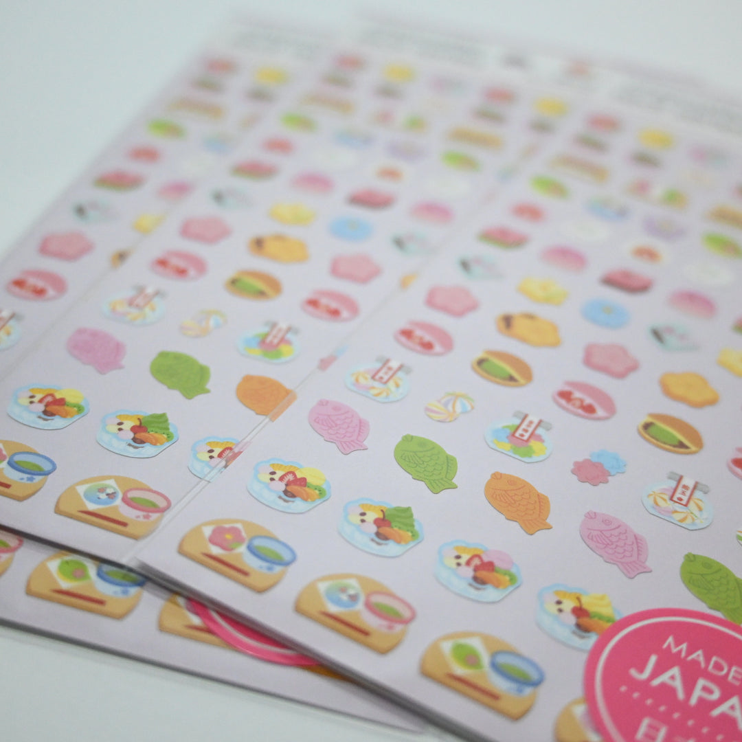 Chocotto Japanese Sweets sticker sheet