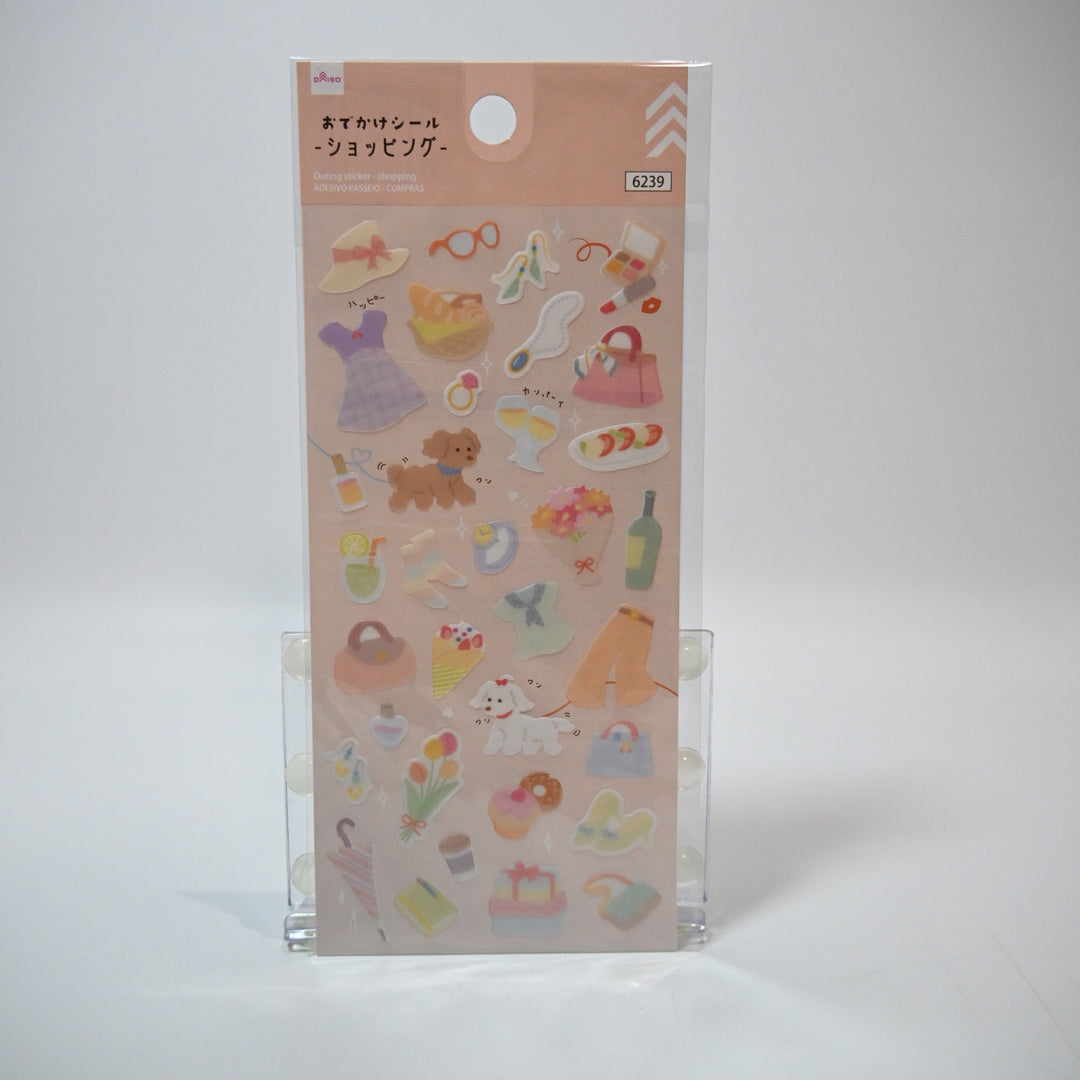 Shopping Day sticker sheet