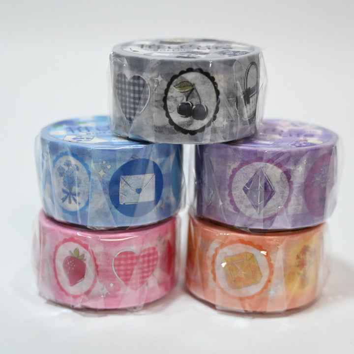BGM Masking Tape Set - Oshi Life colors (5 designs)