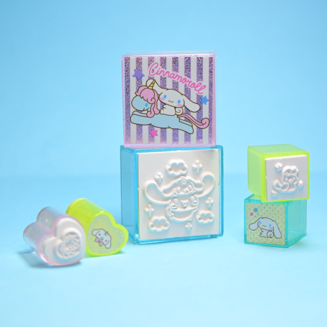 Sanrio Cinnamoroll Jewel Case Big Rubber Stamp Set