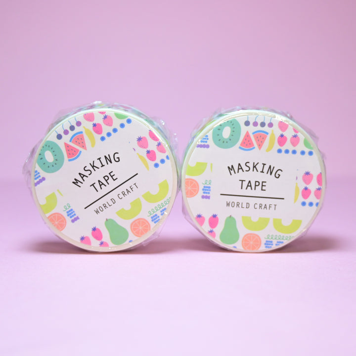 World Craft Pastel Fruits Masking Tape