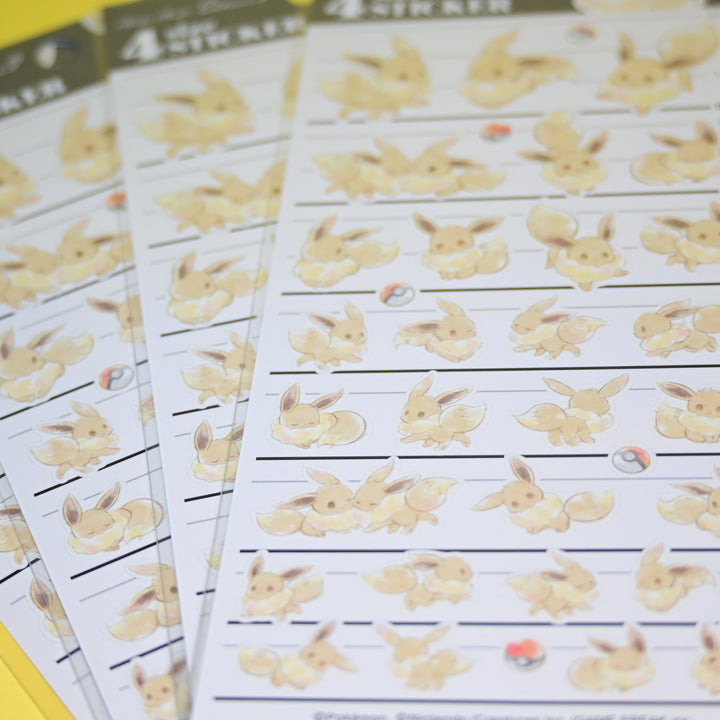 Mofu Mofu Pokémon Eevee Sticker Sheet