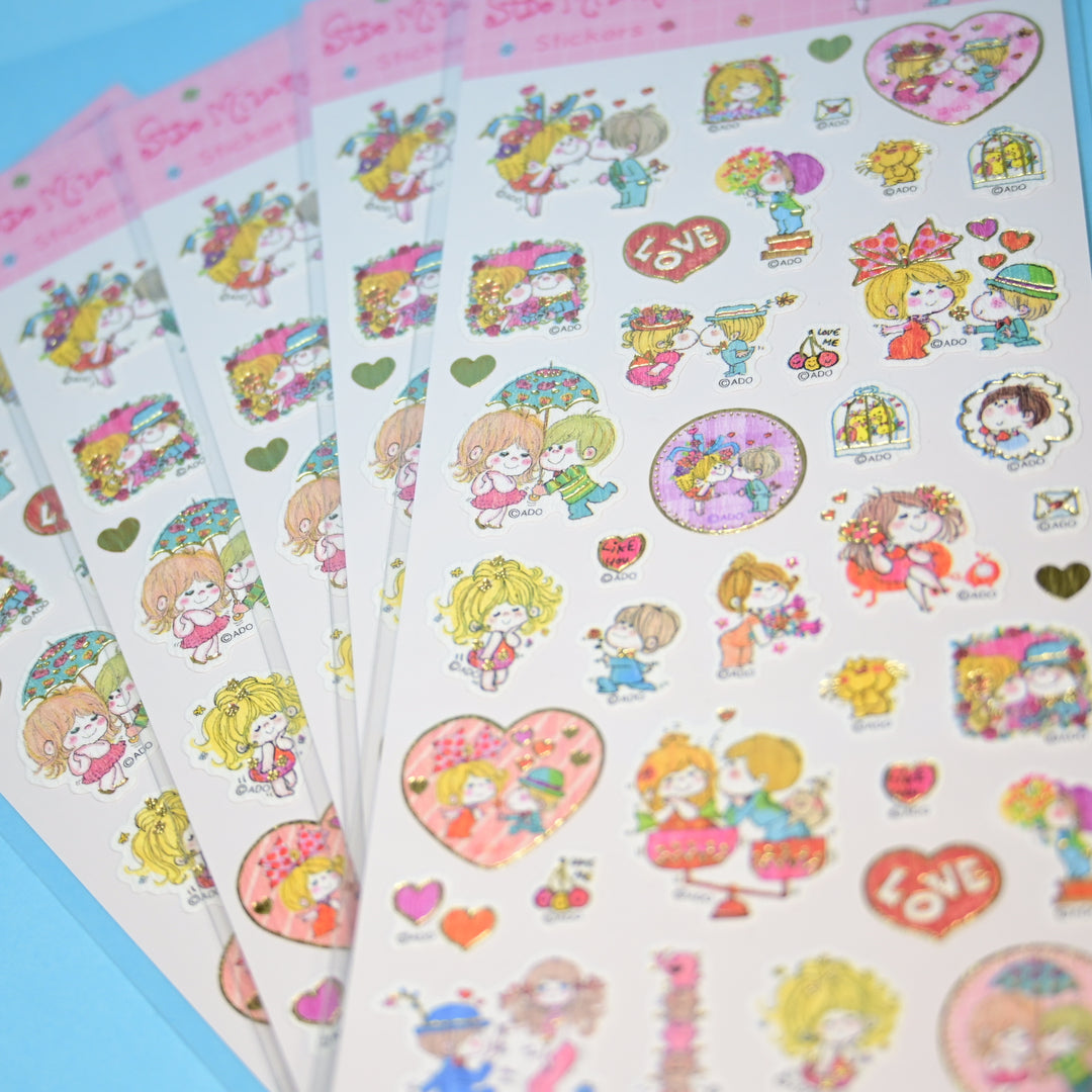 Ado Mizumori Pink Textured Sticker Sheet