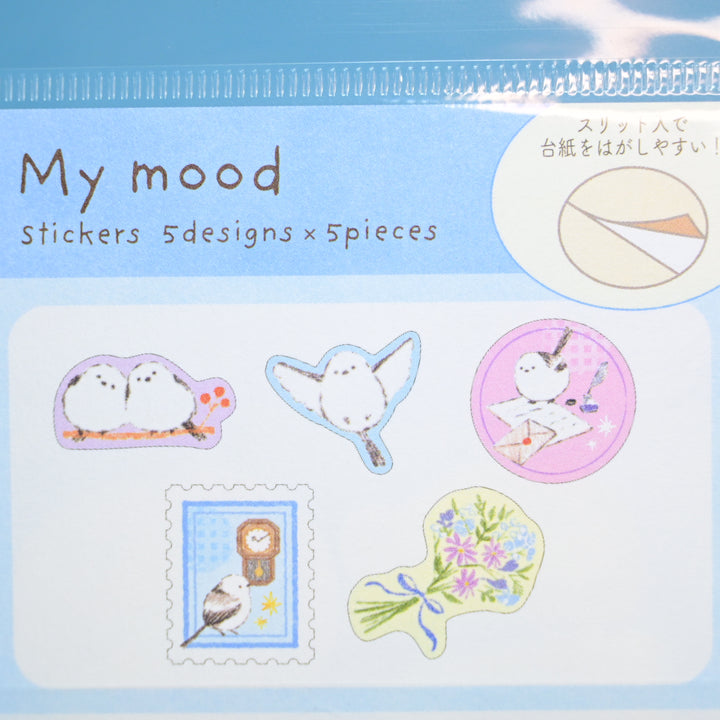 NB My mood Cute Bird Flake Seals