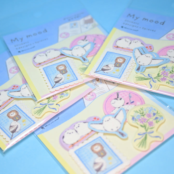 NB My mood Cute Bird Flake Seals