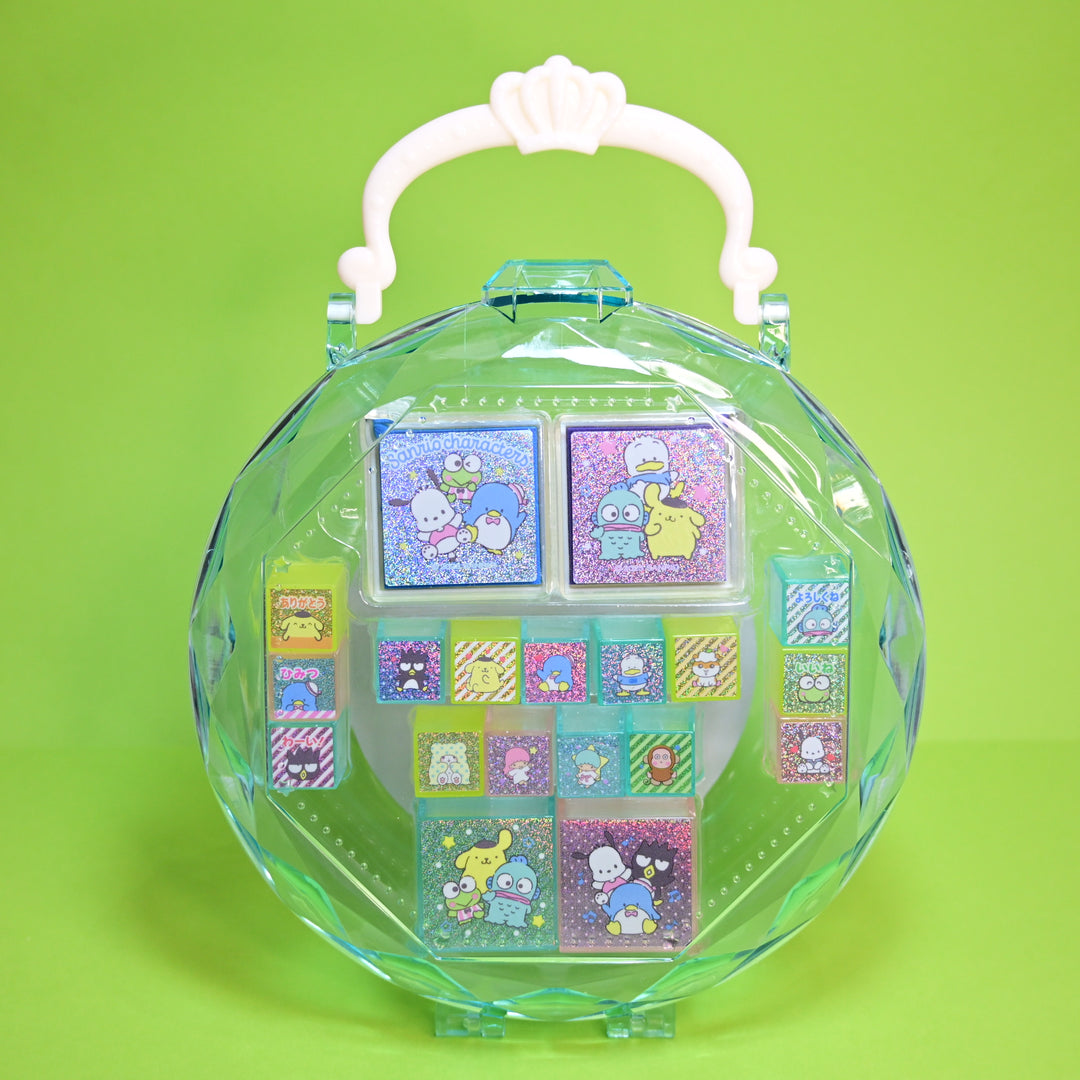 Sanrio Characters Jewel Case Big Rubber Stamp Set