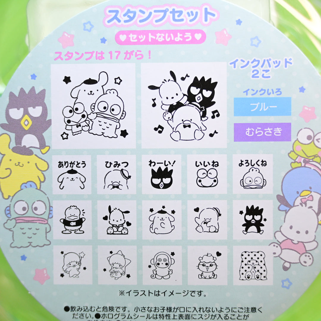 Sanrio Characters Jewel Case Big Rubber Stamp Set