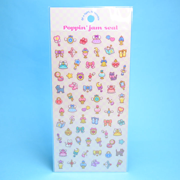 MINDWAVE Poppin' Jam Seal Magical Girl Sticker Sheet