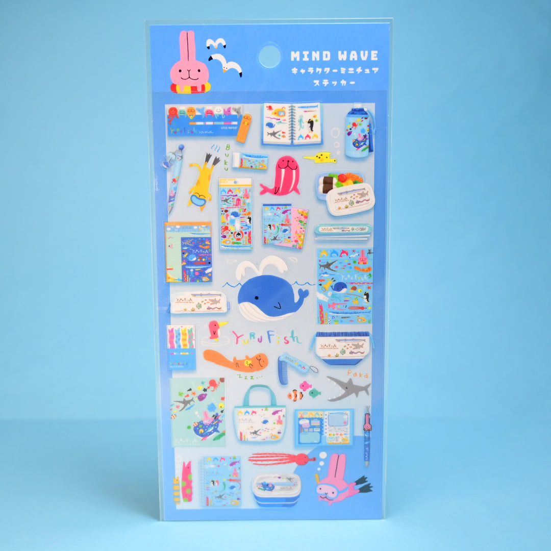 MINDWAVE Character Miniature Sticker Sheet (Blue)