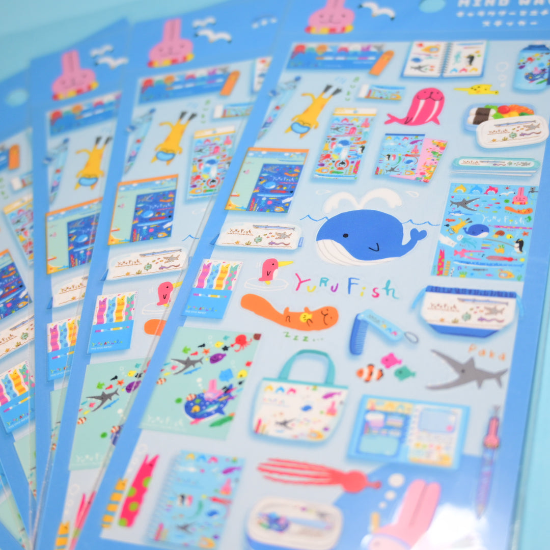 MINDWAVE Character Miniature Sticker Sheet (Blue)