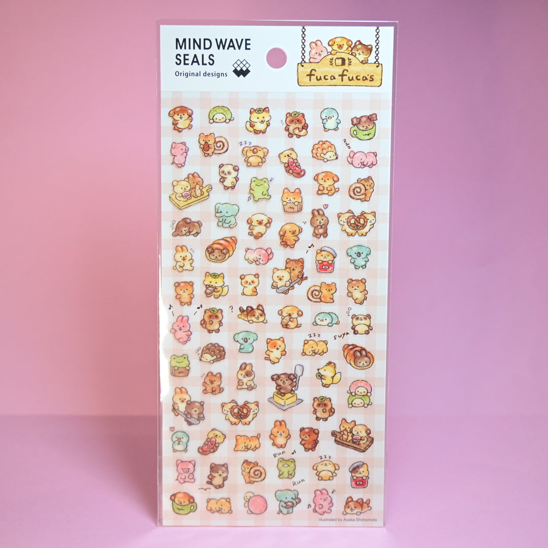 MINDWAVE fucafuca's Bread Animals Diary Sticker