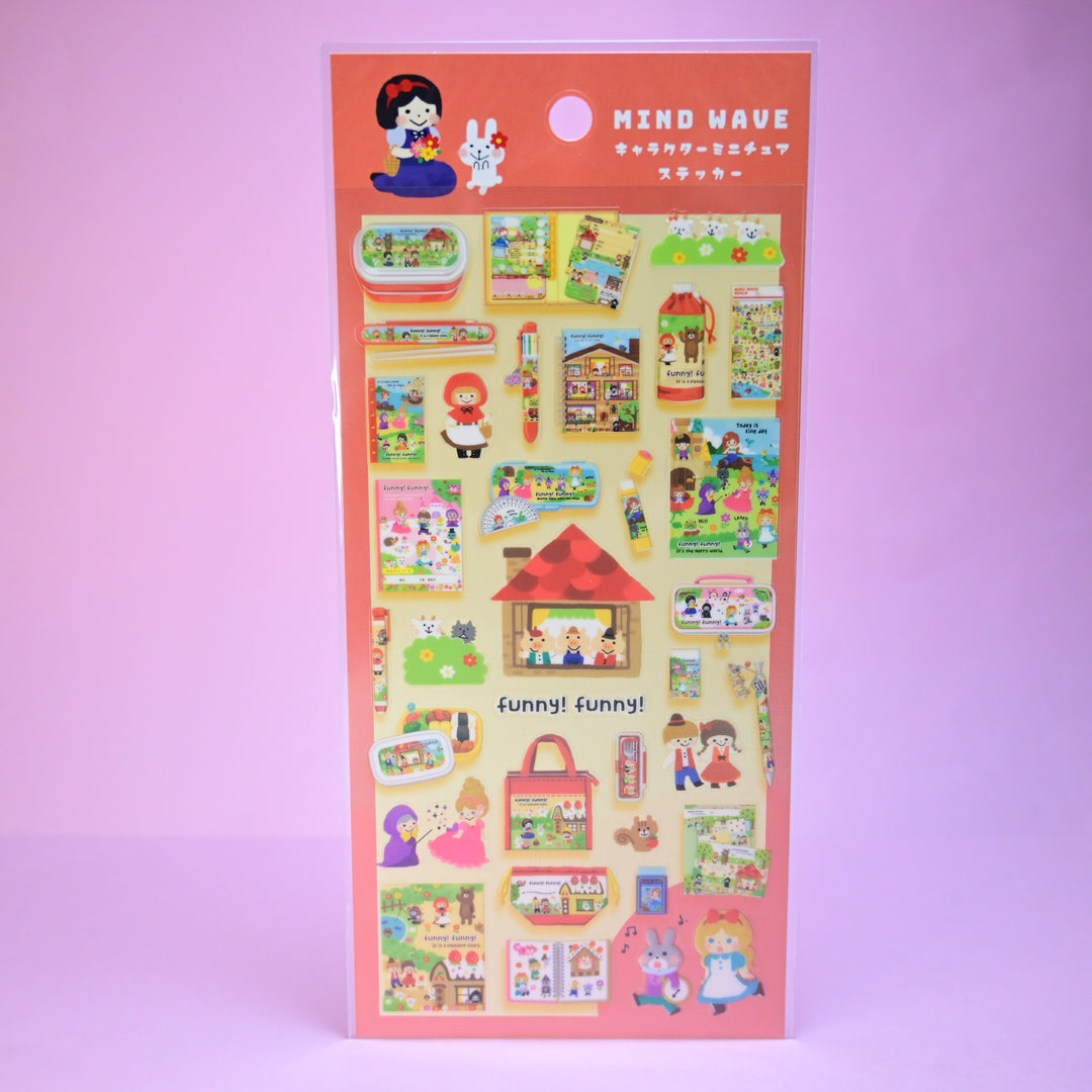 MINDWAVE Character Miniature Sticker Sheet (Red)