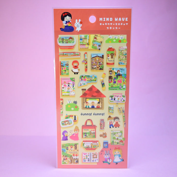 MINDWAVE Character Miniature Sticker Sheet (Red)