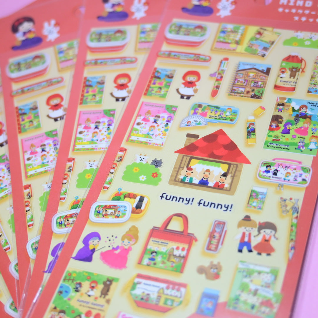 MINDWAVE Character Miniature Sticker Sheet (Red)