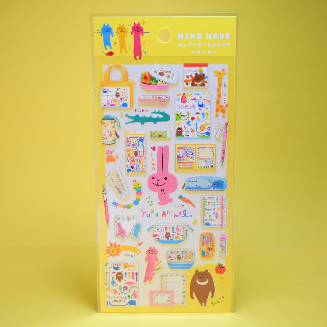MINDWAVE Character Miniature Sticker Sheet (Yellow)