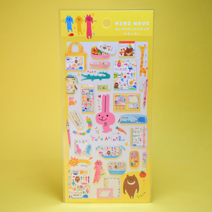 MINDWAVE Character Miniature Sticker Sheet (Yellow)