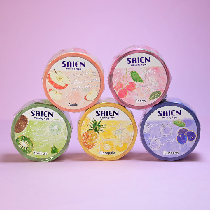 SAIEN Cute Colorful Fruit 2cm Wide Tape Set