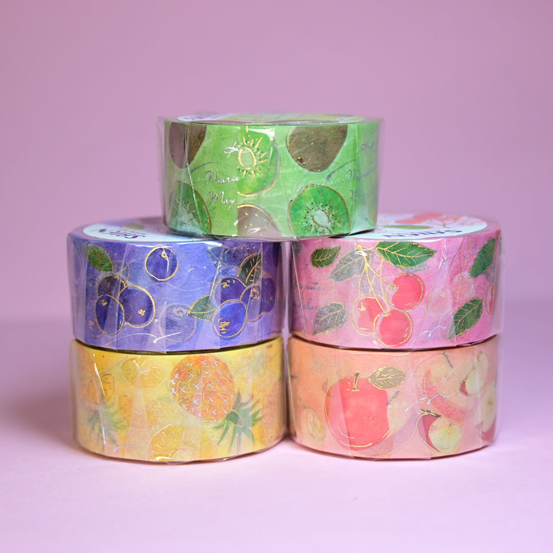 SAIEN Cute Colorful Fruit 2cm Wide Tape Set