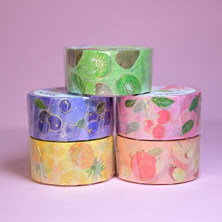 SAIEN Cute Colorful Fruit 2cm Wide Tape Set