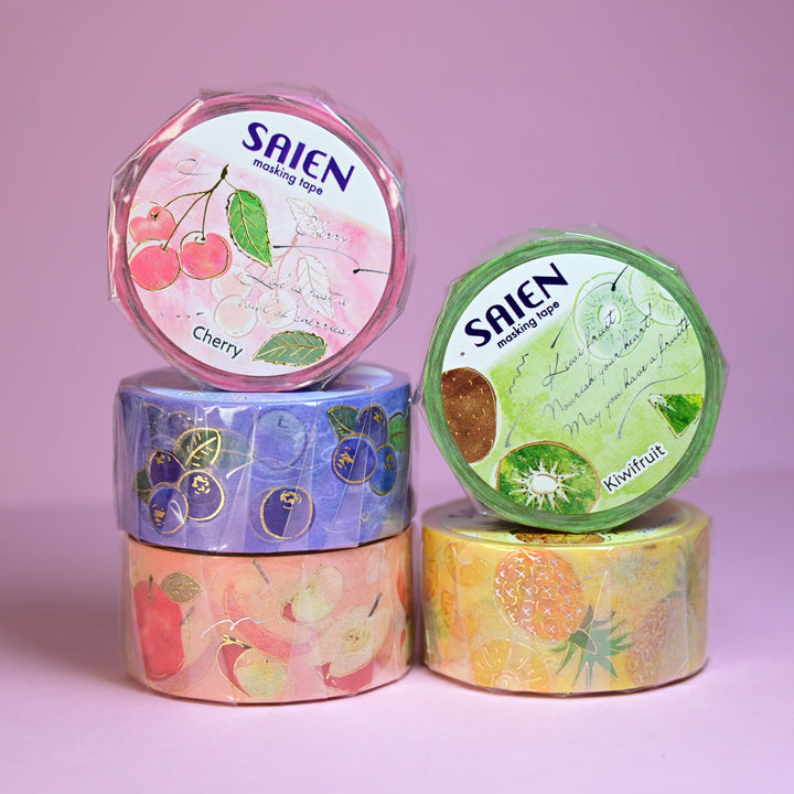 SAIEN Cute Colorful Fruit 2cm Wide Tape Set