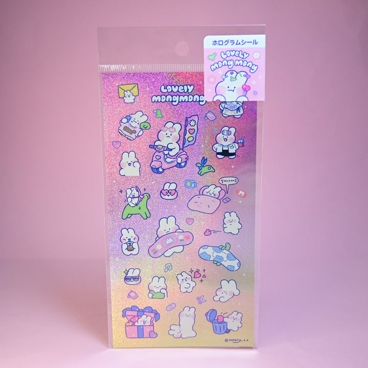 Lovely Mong Mong Holographic Sticker Sheet