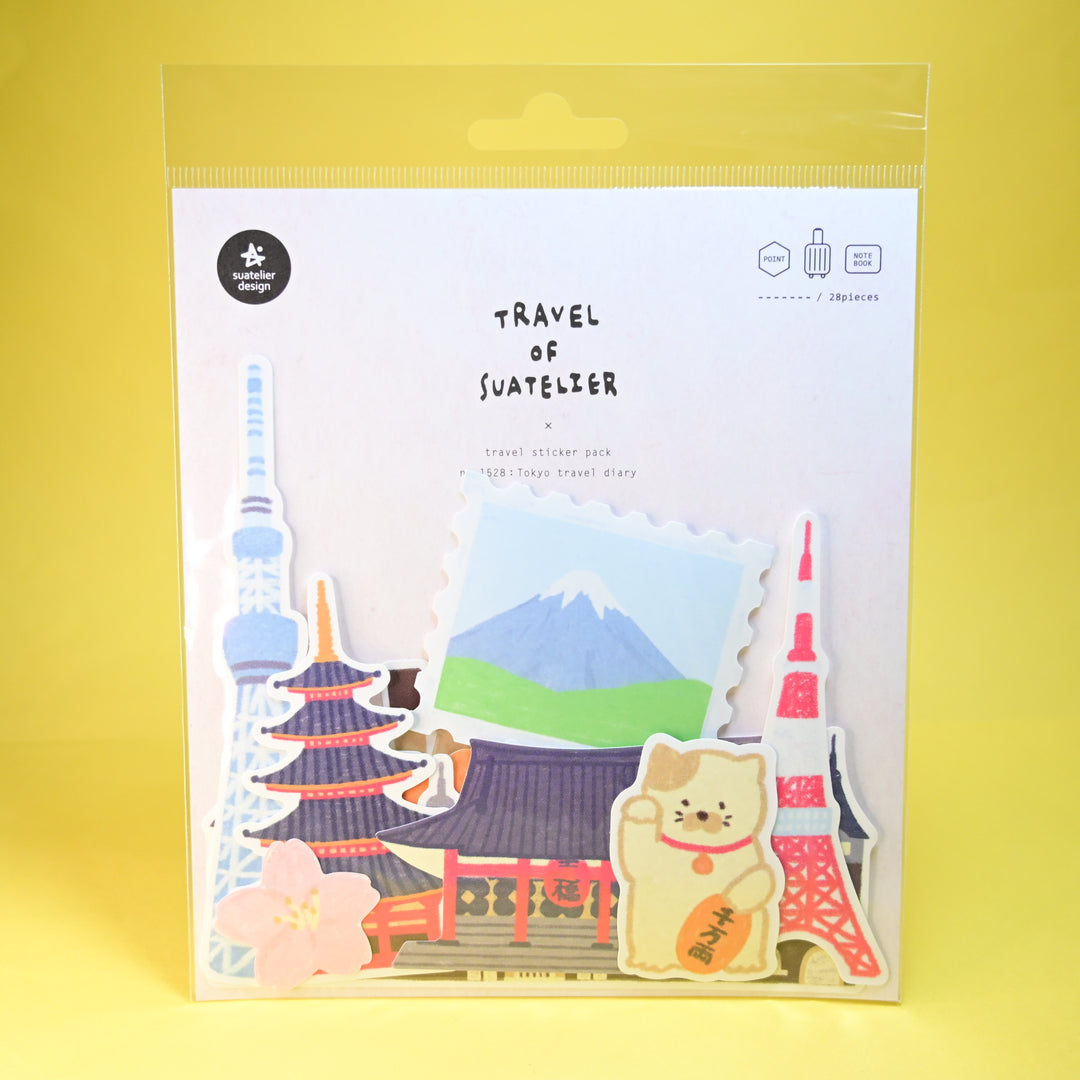 Travel of Suatelier Tokyo Travel Diary Luggage Flake Seal