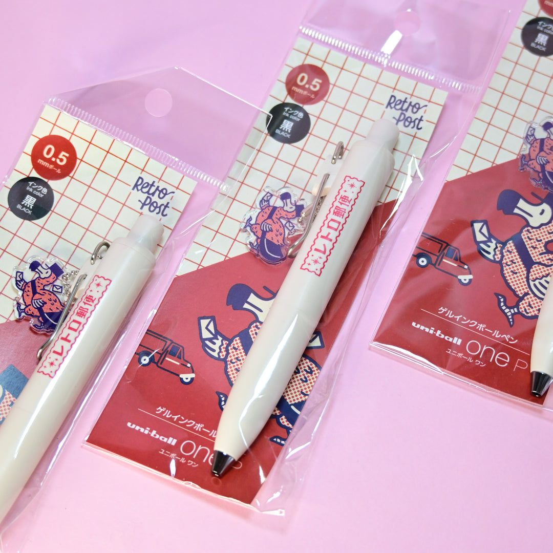 uni-ball one x sanby Retro Post 0.5mm Pen (Black)