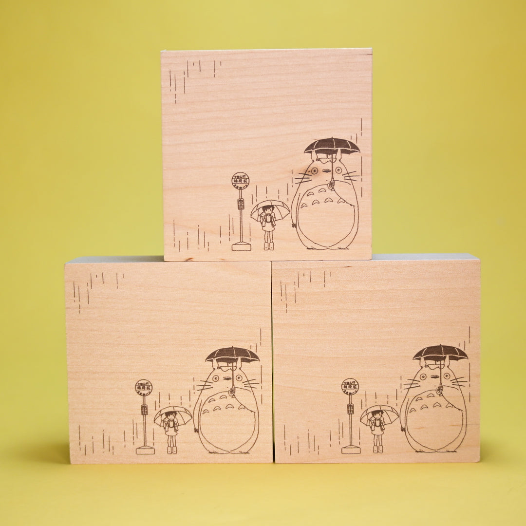 Irodorihanko x Ghibli My Neighbor Totoro Big Rubber Stamp