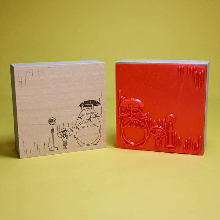 Irodorihanko x Ghibli My Neighbor Totoro Big Rubber Stamp
