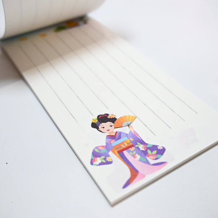 Maiko at Work long memo pad (Green)