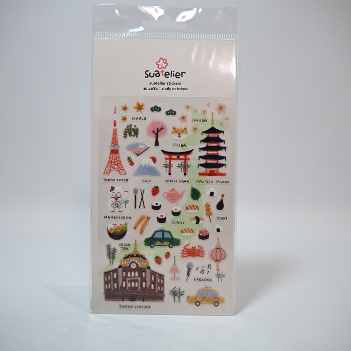 Suatelier Daily in Tokyo sticker sheet