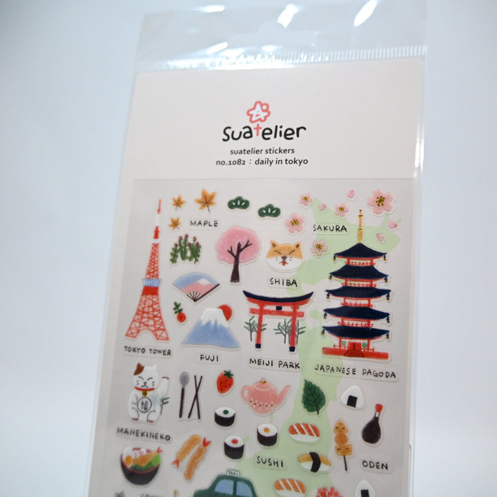 Suatelier Daily in Tokyo sticker sheet