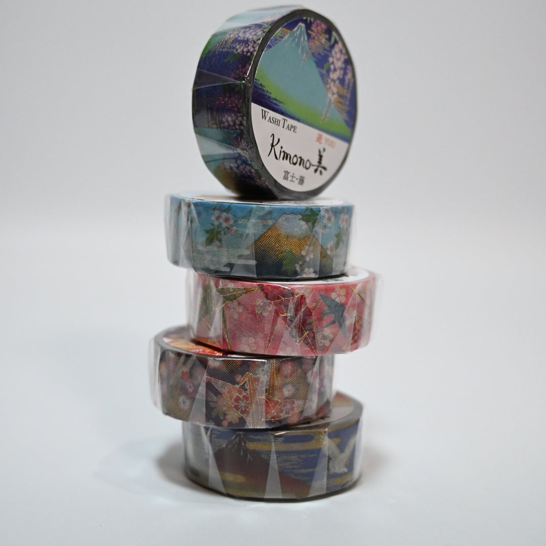 Kimono美 Japanese Theme washi tape set (5 designs)